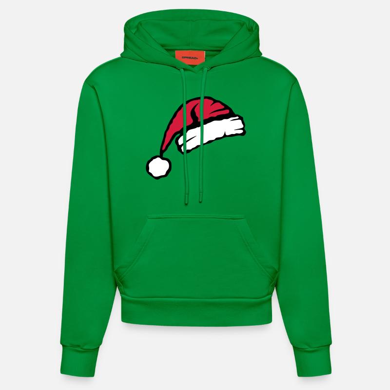 bonnet pere noel 8 - Sweat à capuche bio ajusté fabriqué en UE - City Green