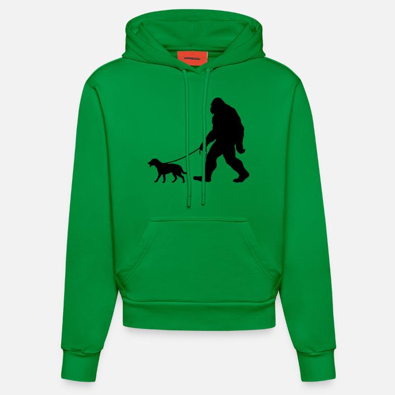 Le meilleur ami de Bigfoot : - Sweat à capuche bio ajusté fabriqué en UE - City Green