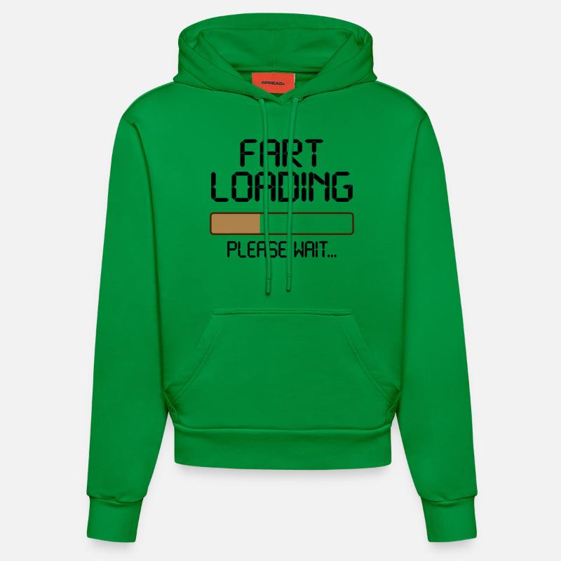 fart loading - Sweat à capuche bio ajusté fabriqué en UE - City Green