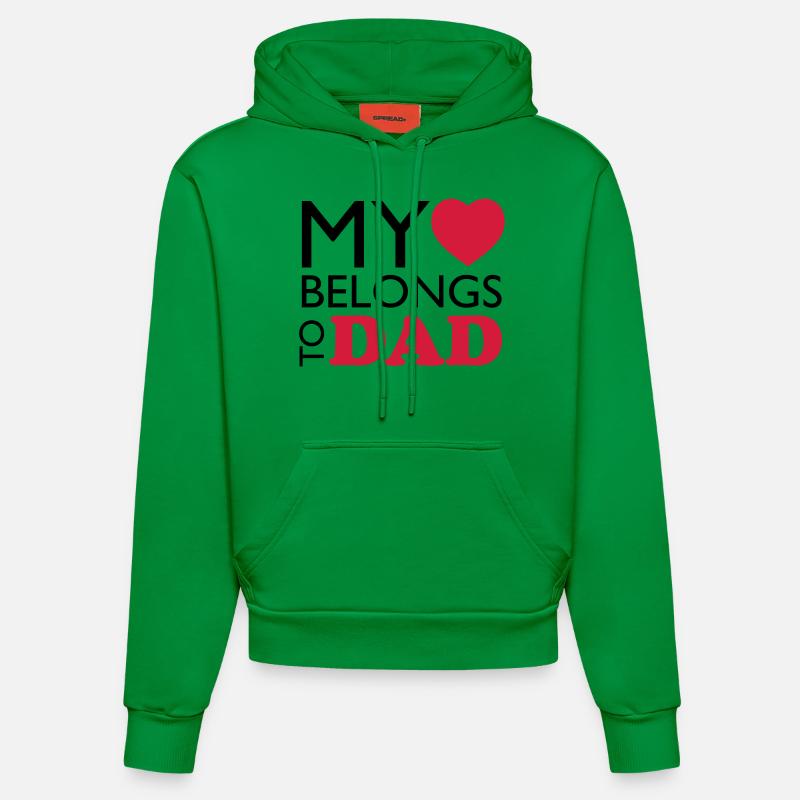 MHBT DAD - Sweat à capuche bio ajusté fabriqué en UE - City Green