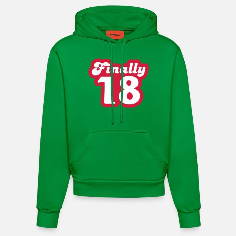 Finally 18 - Sweat à capuche bio ajusté fabriqué en UE - City Green