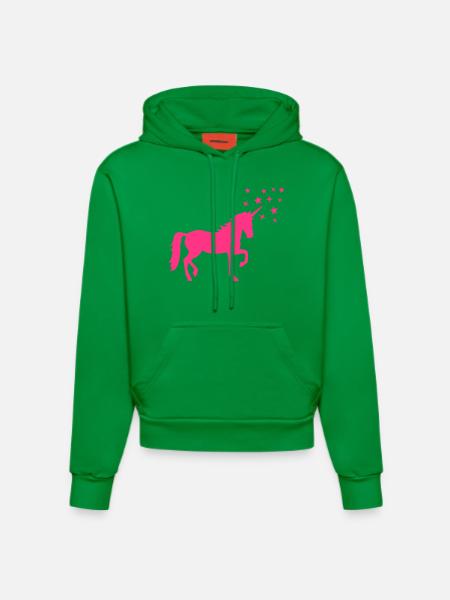 Einhorn - Organic Fitted Hoodie Made in EU - City Green