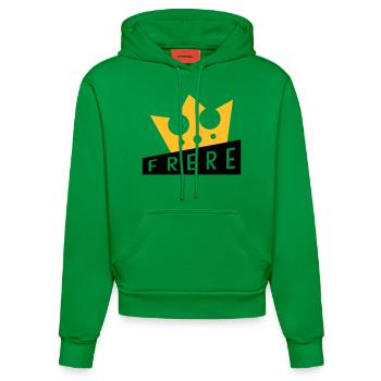 Frère Frangin Frere Naissance Bébé Frérot - Sweat à capuche bio ajusté fabriqué en UE - City Green - Devant