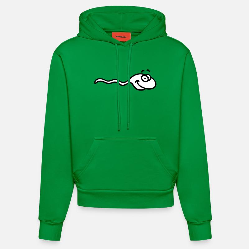 Sperme - Sweat à capuche bio ajusté fabriqué en UE - City Green