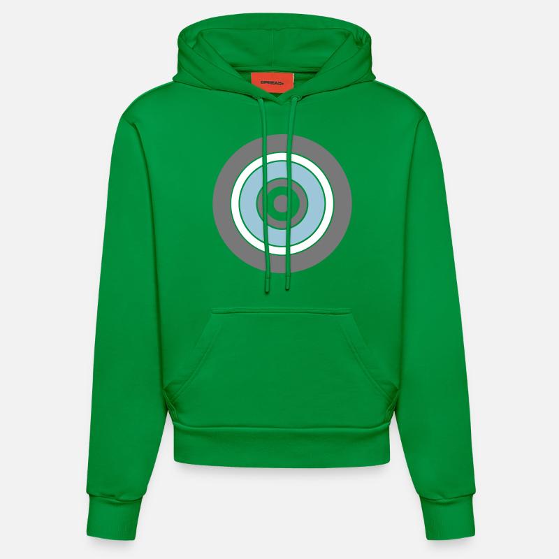 Cercles - Sweat à capuche bio ajusté fabriqué en UE - City Green