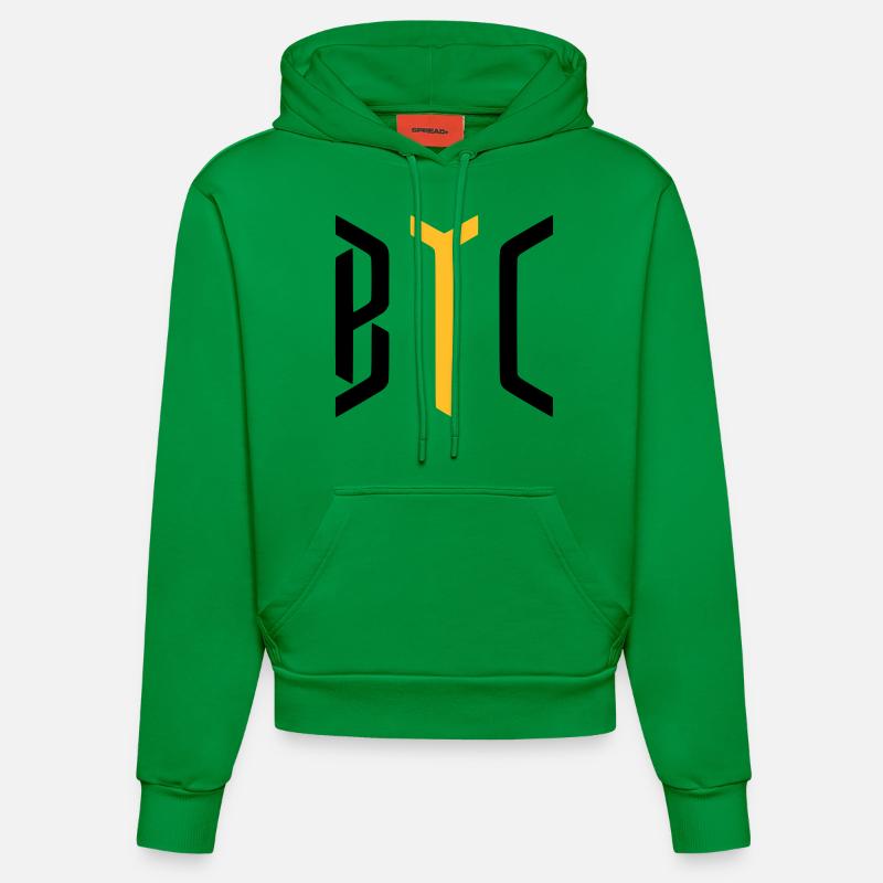 Bitcoin / BTC / CRYPTOCURRENCIES / Cryptos - Sweat à capuche bio ajusté fabriqué en UE - City Green