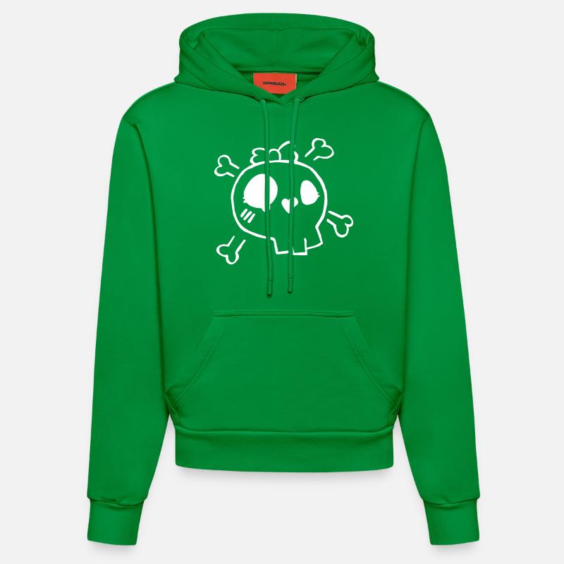 Skully - Sweat à capuche bio ajusté fabriqué en UE - City Green