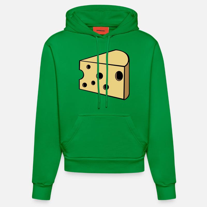 fromage - Sweat à capuche bio ajusté fabriqué en UE - City Green