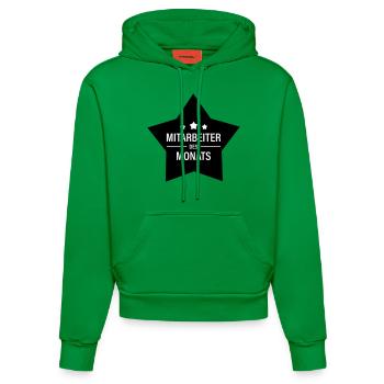 Mitarbeiter des Monats - Organic Fitted Hoodie Made in EU - City Green - Vorne