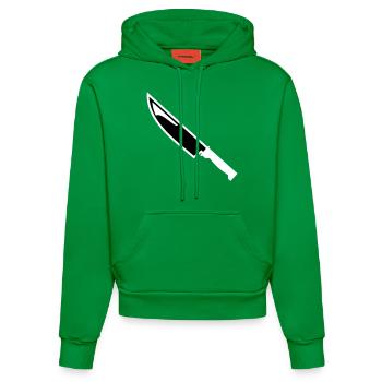 Messer - Organic Fitted Hoodie Made in EU - City Green - Vorne