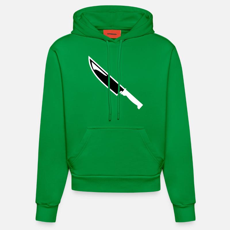 Couteau - Sweat à capuche bio ajusté fabriqué en UE - City Green