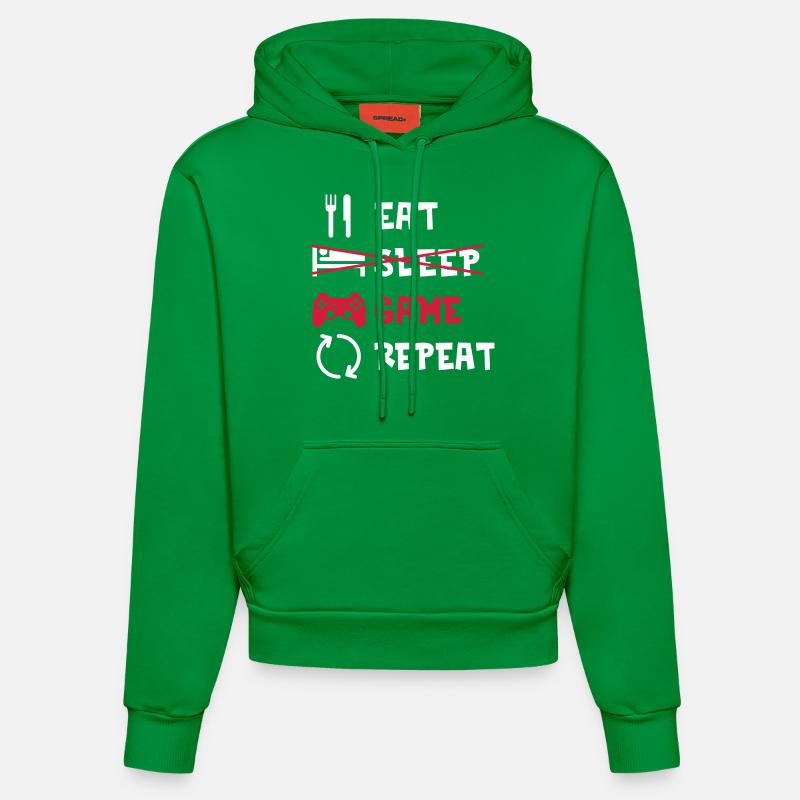 Gaming - Sweat à capuche bio ajusté fabriqué en UE - City Green