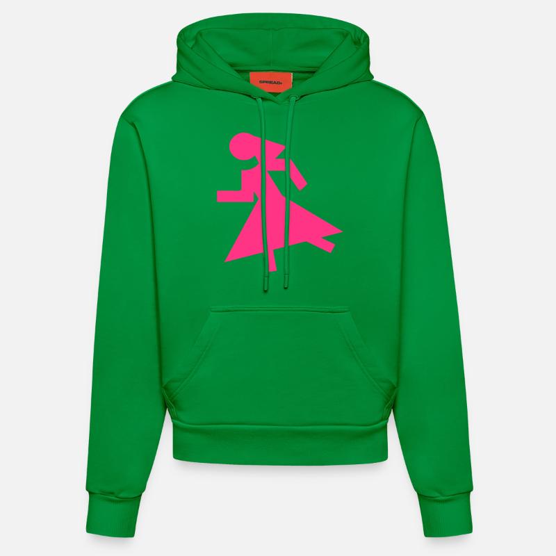 2541614 15391846 mariée - Sweat à capuche bio ajusté fabriqué en UE - City Green