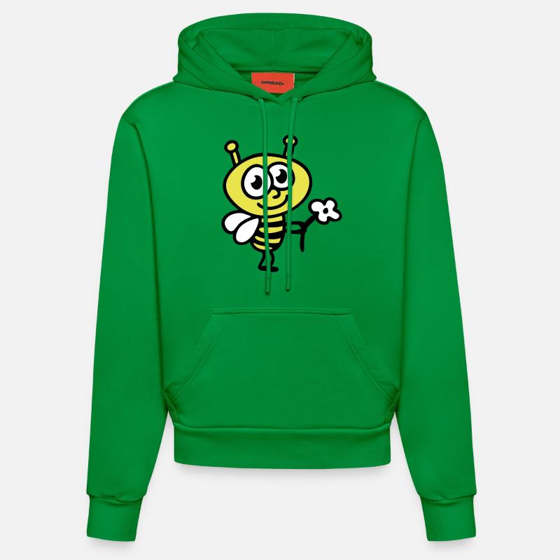 Bee + Fleur - Sweat à capuche bio ajusté fabriqué en UE - City Green
