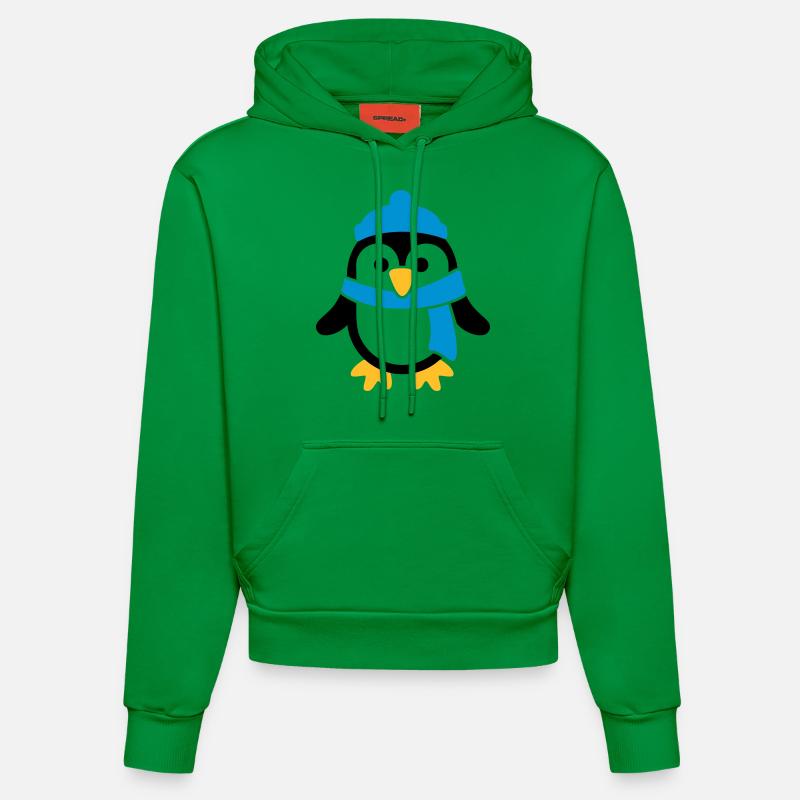 Manchot - Sweat à capuche bio ajusté fabriqué en UE - City Green