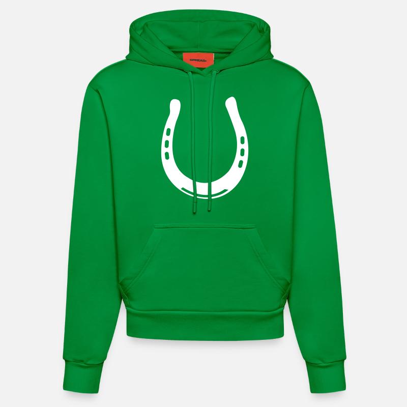 fer à cheval - Sweat à capuche bio ajusté fabriqué en UE - City Green