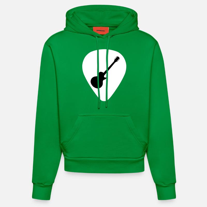 sélection de guitare les paul - Sweat à capuche bio ajusté fabriqué en UE - City Green