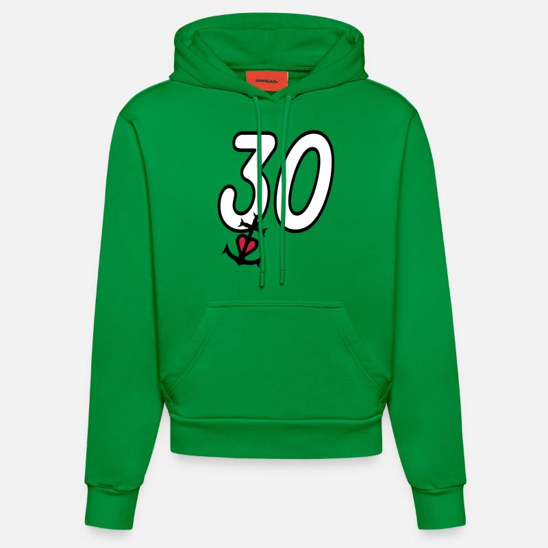 Gard croix camargaise - Sweat à capuche bio ajusté fabriqué en UE - City Green