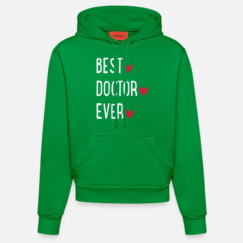 médecin - Sweat à capuche bio ajusté fabriqué en UE - City Green