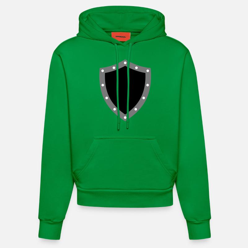 shield - Sweat à capuche bio ajusté fabriqué en UE - City Green