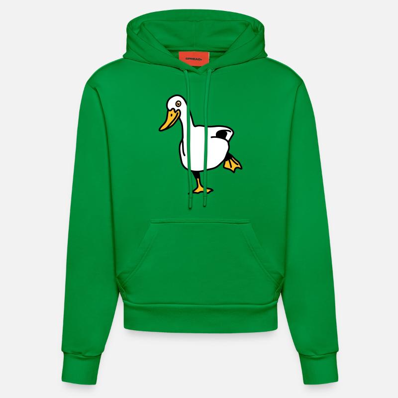 duck - Sweat à capuche bio ajusté fabriqué en UE - City Green