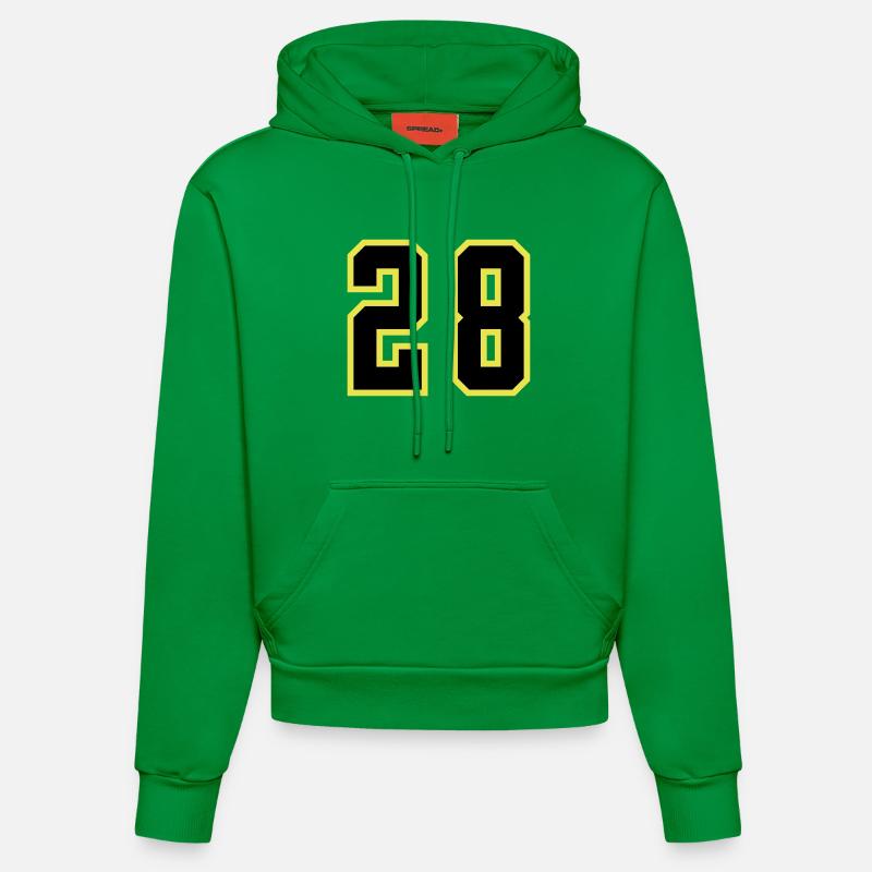 Maillot à 28 numéros - Sweat à capuche bio ajusté fabriqué en UE - City Green