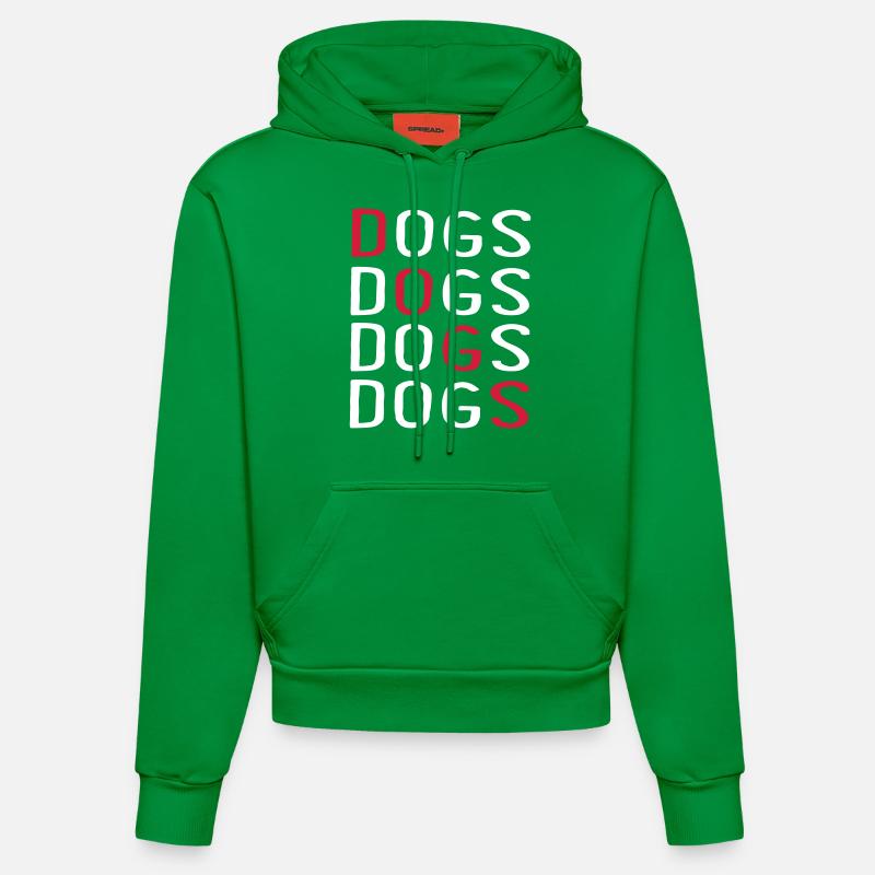 Chien - Sweat à capuche bio ajusté fabriqué en UE - City Green