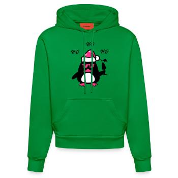 beach duck christmas - Organic Fitted Hoodie Made in EU - City Green - Vorne