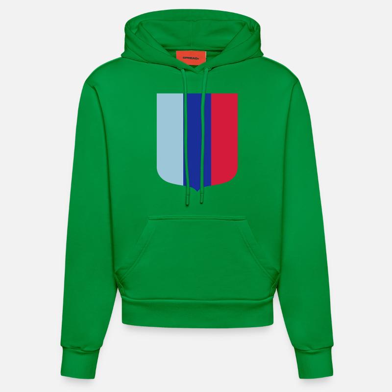 Bouclier M - Sweat à capuche bio ajusté fabriqué en UE - City Green