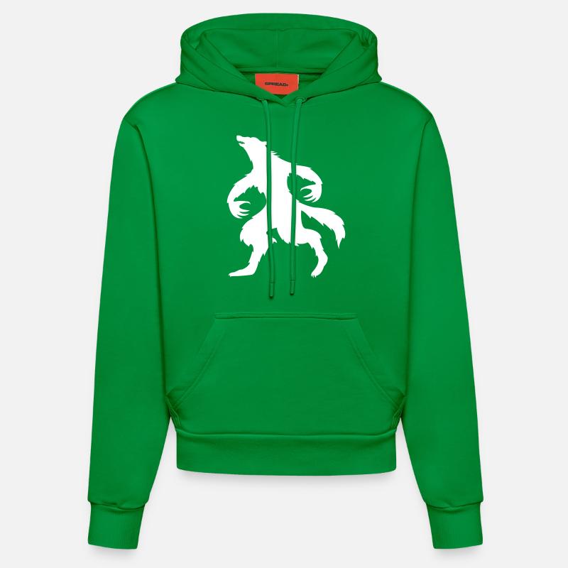 Loup-garou 1 - Sweat à capuche bio ajusté fabriqué en UE - City Green