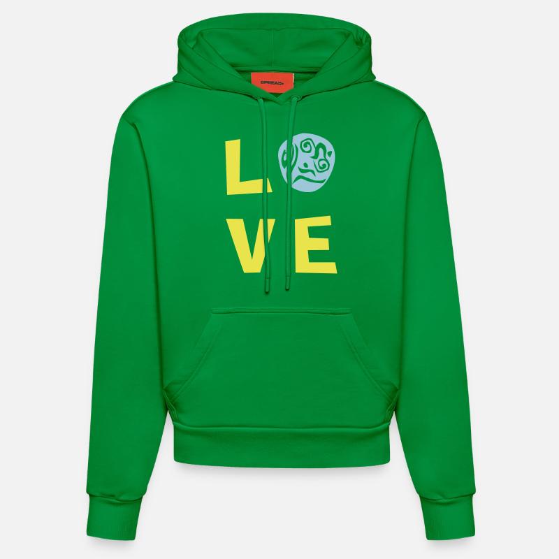 AMOUR TRI 2c - Sweat à capuche bio ajusté fabriqué en UE - City Green