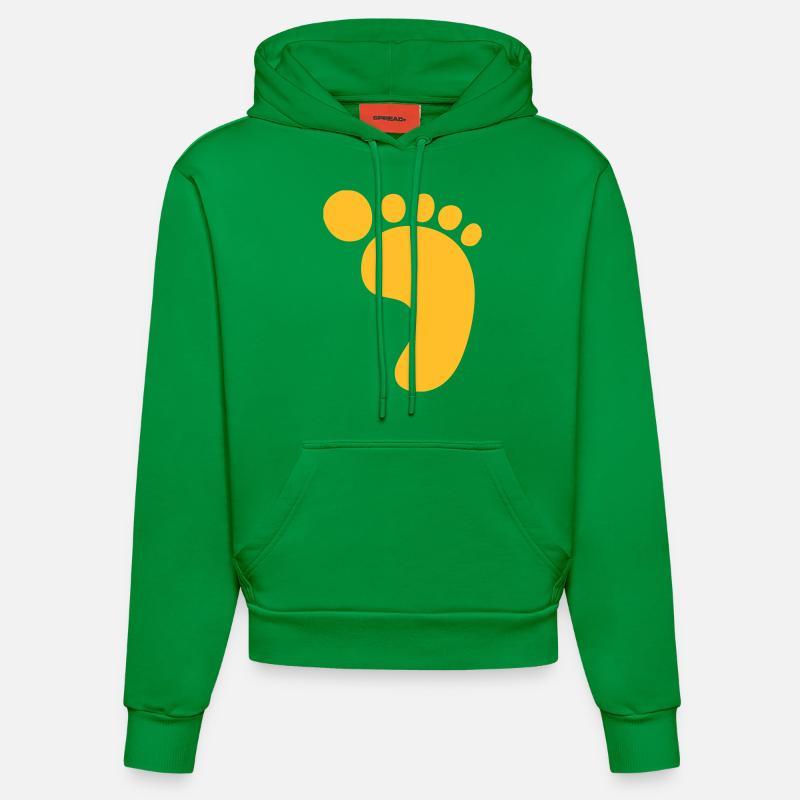 Grosse empreinte! - Sweat à capuche bio ajusté fabriqué en UE - City Green