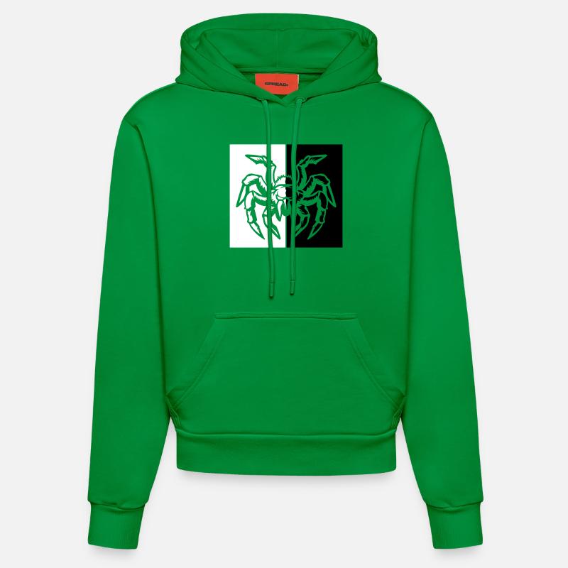 araignée araignée - Sweat à capuche bio ajusté fabriqué en UE - City Green