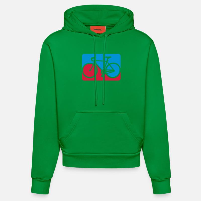 vélo de course - Sweat à capuche bio ajusté fabriqué en UE - City Green