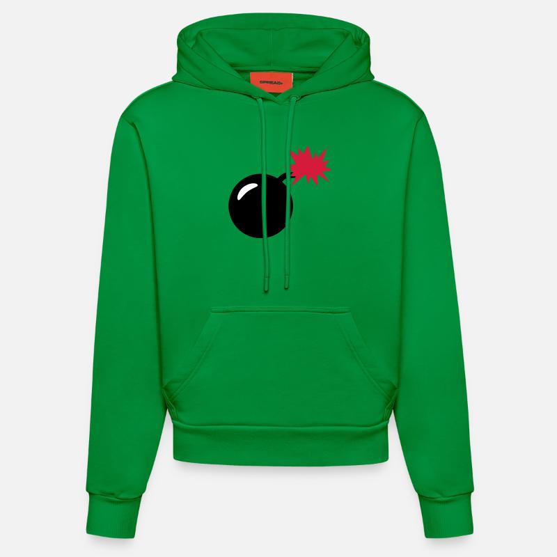 bombe - Sweat à capuche bio ajusté fabriqué en UE - City Green