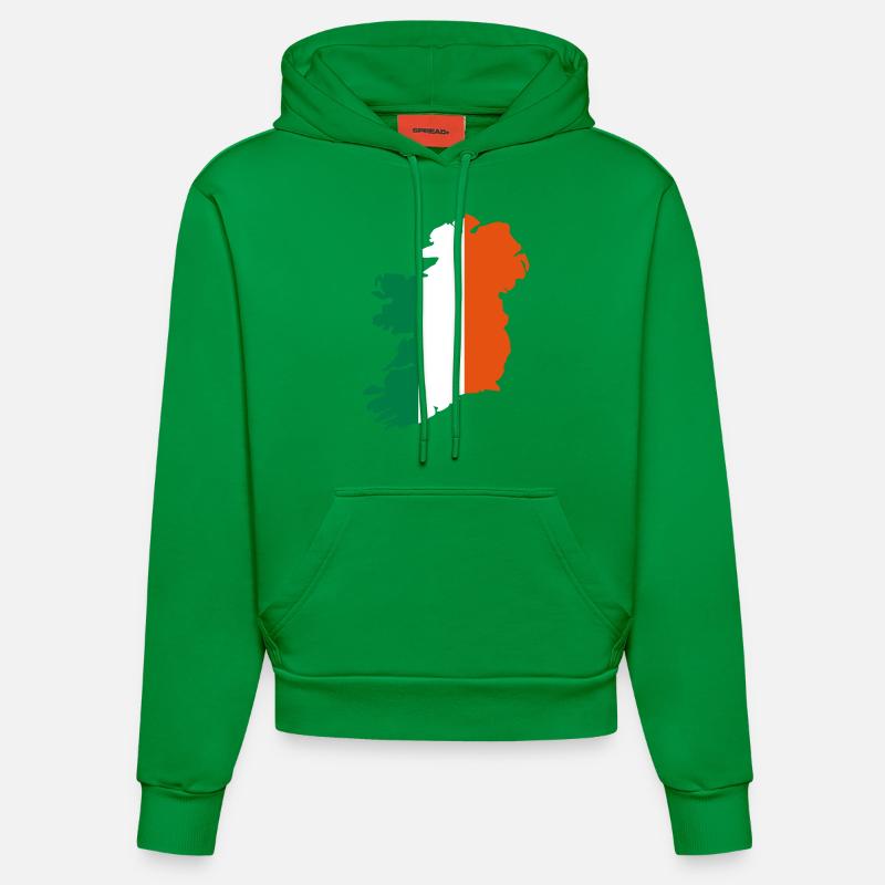 Irlande - Sweat à capuche bio ajusté fabriqué en UE - City Green