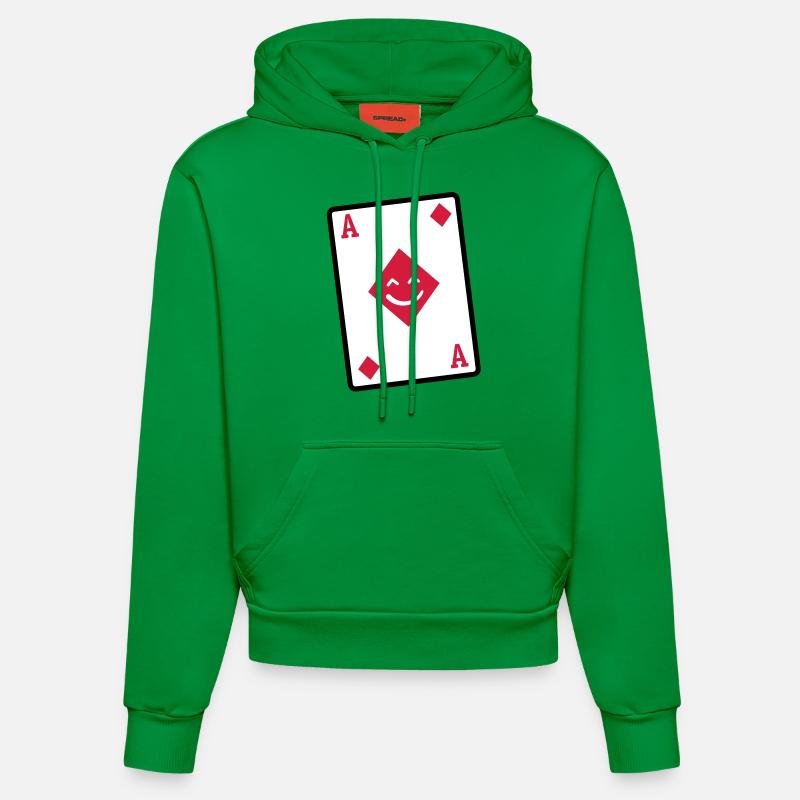 as karo - Sweat à capuche bio ajusté fabriqué en UE - City Green