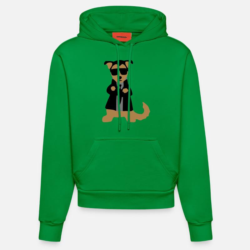 garde du corps "Lumpi" - Sweat à capuche bio ajusté fabriqué en UE - City Green