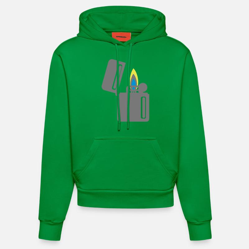 Briquets - Sweat à capuche bio ajusté fabriqué en UE - City Green