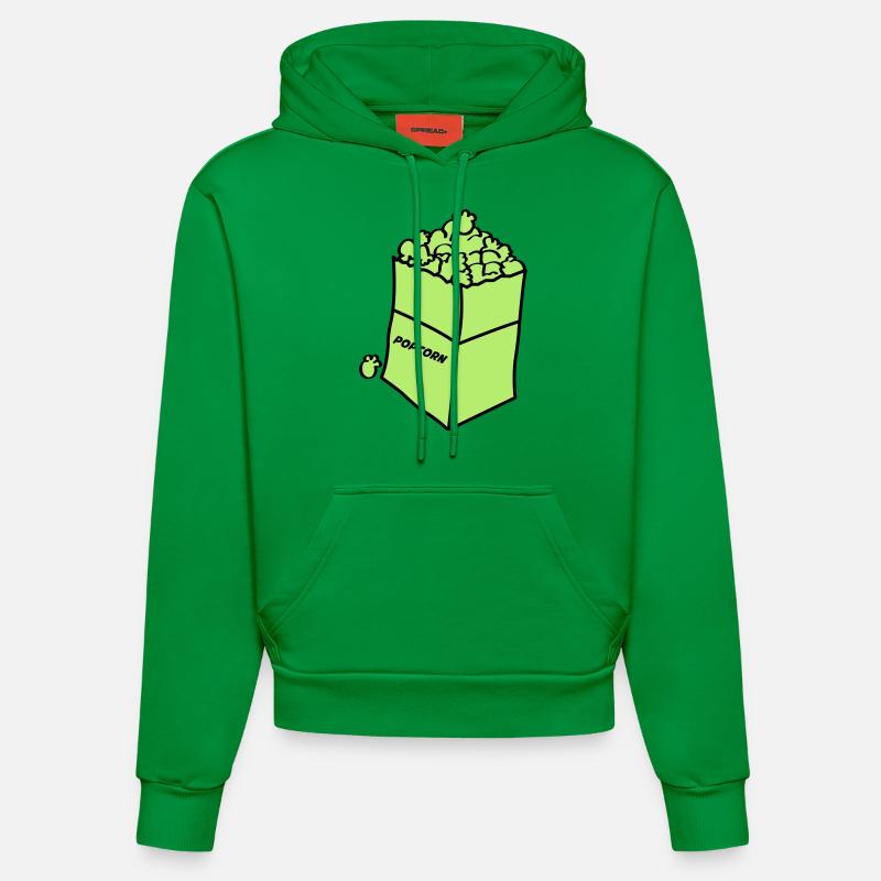 Maïs soufflé 2 - Sweat à capuche bio ajusté fabriqué en UE - City Green