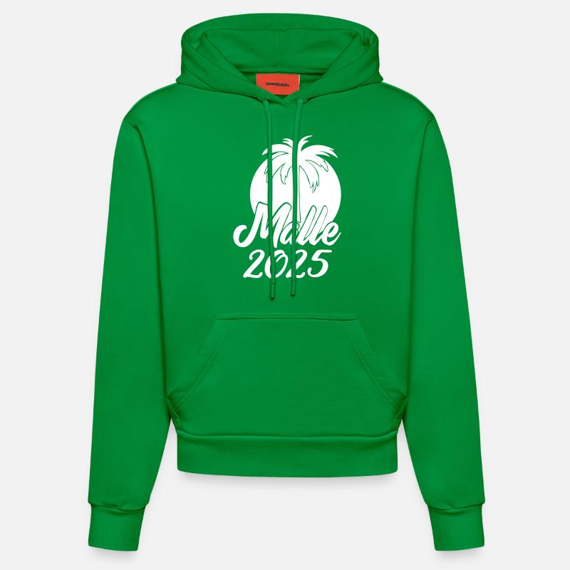 MALLE 2025 - Sweat à capuche bio ajusté fabriqué en UE - City Green