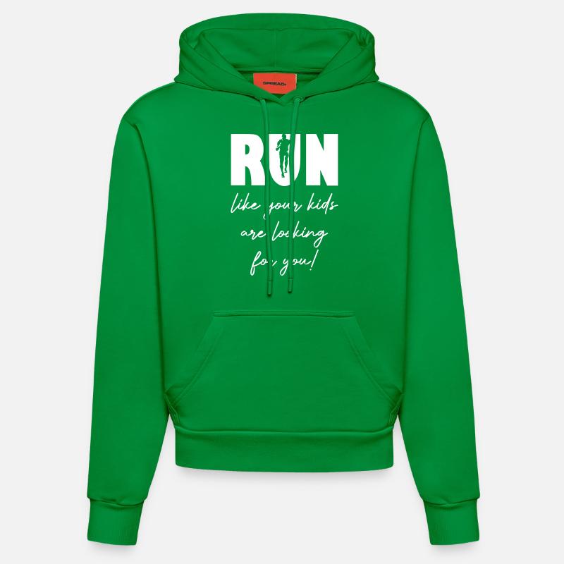 Course - Sweat à capuche bio ajusté fabriqué en UE - City Green