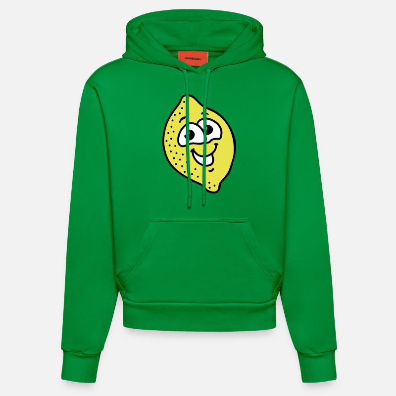 Lemon 3 - Sweat à capuche bio ajusté fabriqué en UE - City Green