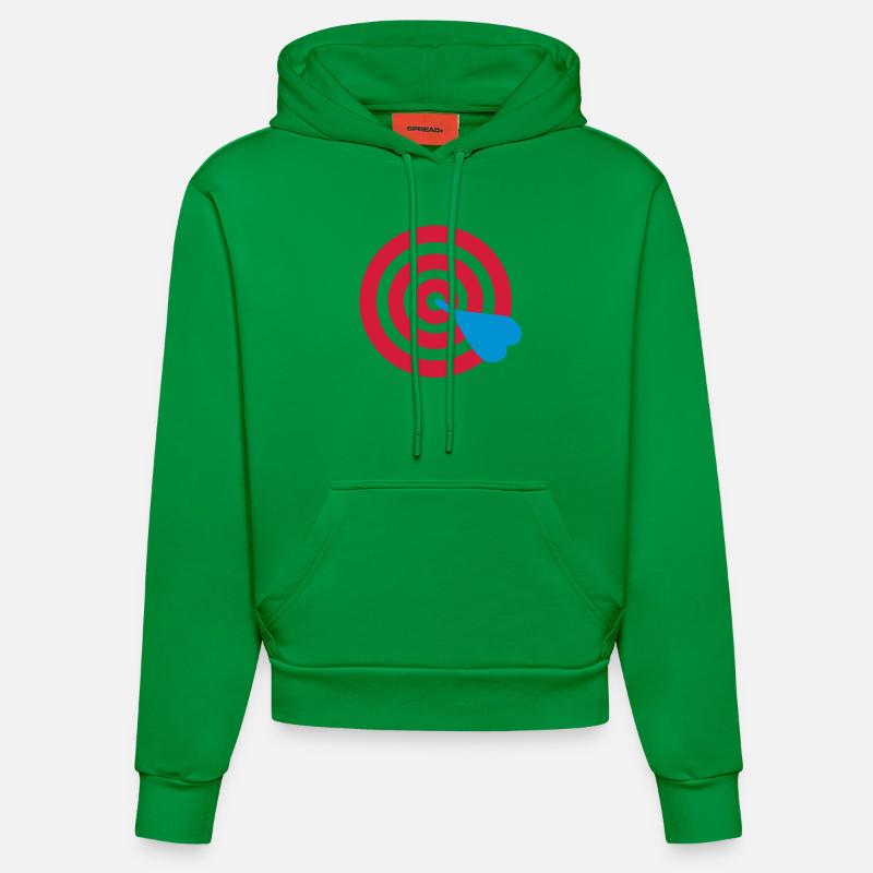 Jeu de fléchettes - Sweat à capuche bio ajusté fabriqué en UE - City Green