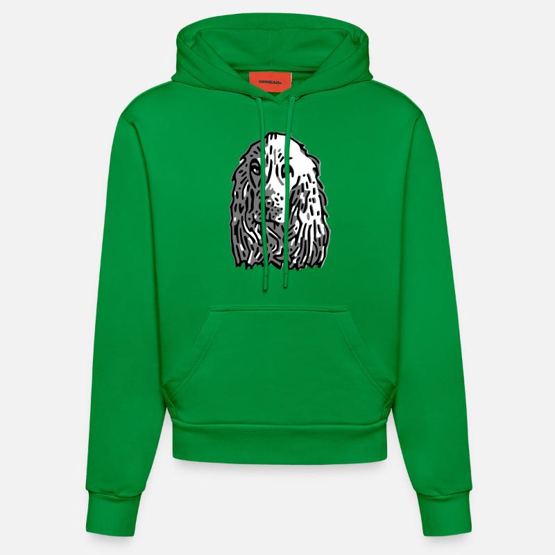 cocker - Sweat à capuche bio ajusté fabriqué en UE - City Green