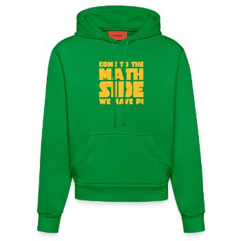 Come To The Math Side - Organic Fitted Hoodie Made in EU - City Green - Vorne