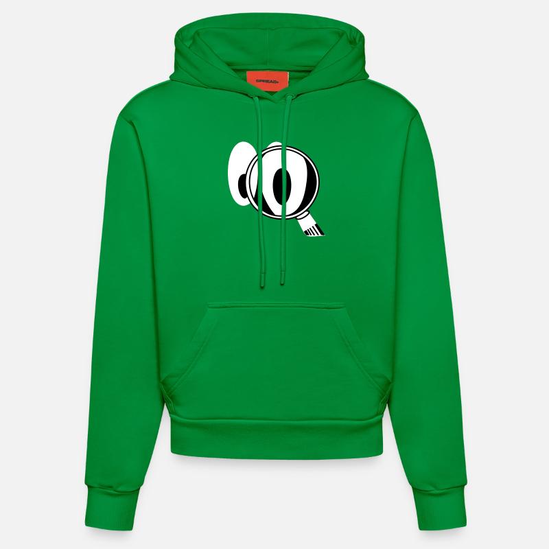 Smiley CSI - Sweat à capuche bio ajusté fabriqué en UE - City Green