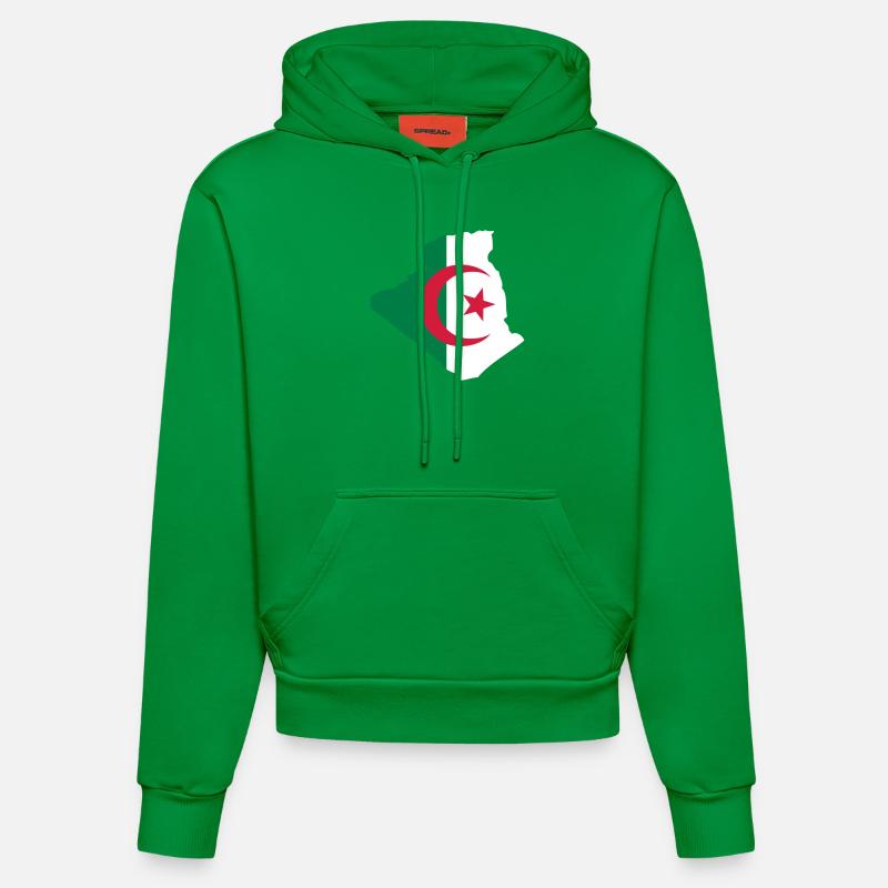 Algérie - Sweat à capuche bio ajusté fabriqué en UE - City Green