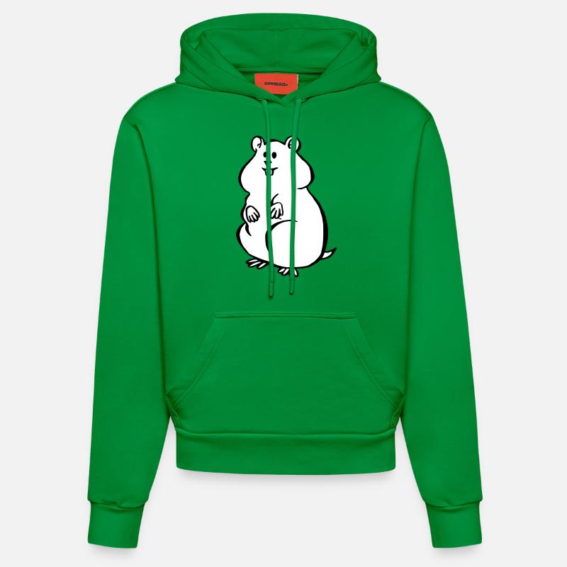 Hamster - Sweat à capuche bio ajusté fabriqué en UE - City Green