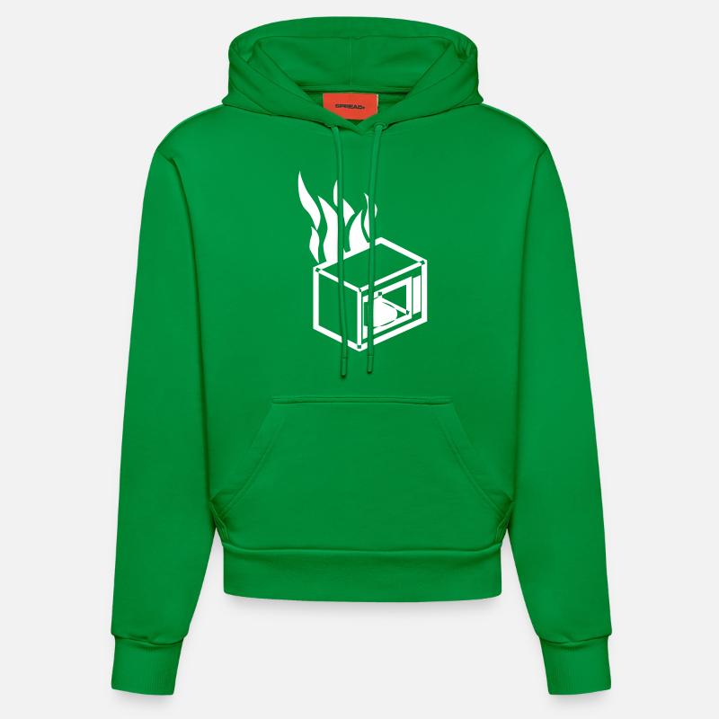 Micro-ondes brûlant - Sweat à capuche bio ajusté fabriqué en UE - City Green